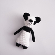 Baby Photo Ornaments Knitted Wool Small Animal Making Photography Costumes(Panda)