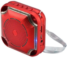 Vattentät utomhushögtalare Stereo Bärbar Trådlös Bluetooth Mini Högtalare Röd