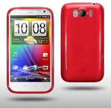 Design GEL Case für HTC Sensation XL, rot (Solange Vorrat)