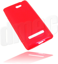Design Gel Case S-Curve für HTC Windows Phone 8S, rot