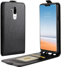 LG G7 Case - Slim FlipCase - PU-Leder - schwarz