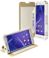Sony Xperia Z3 Compact Case - Krusell - BookCase Malmö Stand - weiss