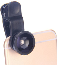 3in1 Universal Clip Kamera Objektiv - Zoom Objektiv - Weitwinkel - schwarz