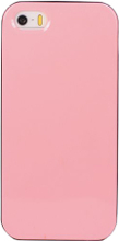 Hybrid Soft TPU Hülle - Gel Cover Case - iPhone SE / 5S / 5 - pink / schwarz