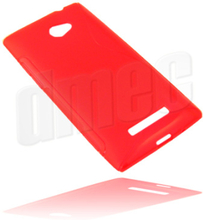 Design Gel Case S-Curve für HTC Windows Phone 8X, rot