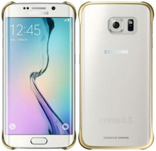 Samsung Galaxy S6 Edge Hülle - Samsung - Clear Cover - gold