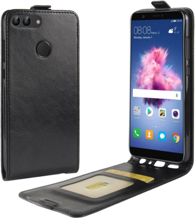 Huawei P Smart Case - Slim FlipCase - PU-Leder - schwarz