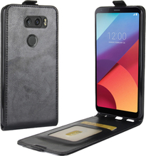 LG V30 Case - Slim FlipCase - PU-Leder - schwarz
