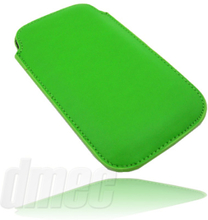 Kunstleder Pouch Tasche XL für Smartphones, grün