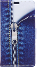 HTC U12 Plus Case - Book Case - PU-Leder - Jeans