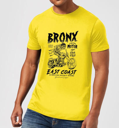 Bronx Motor Men's T-Shirt - Yellow - XS