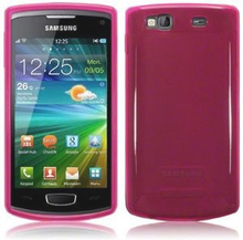 Kunststoff Gel Case für Samsung S8600 Wave 3, pink (Solange Vorrat)