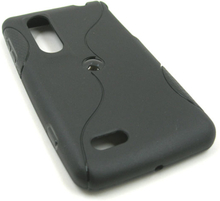 Kunststoff GEL Case S-Curve für LG P920 Optimus 3D, schwarz