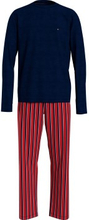 Tommy Hilfiger Original Organic Cotton Pyjama Blå/Rød økologisk bomuld Medium Herre