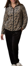 Trofe Zebra Velvet Set Svart/brun polyester Large Dame