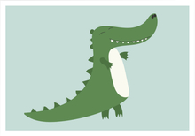 Kunskapstavlan® - Poster Mini Print A5 Krokodille