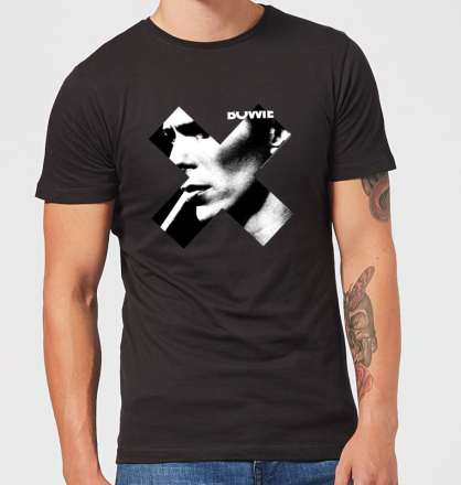 David Bowie X Smoke Men's T-Shirt - Black - L