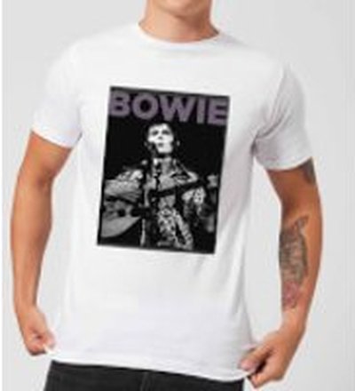 David Bowie Rock 2 Men's T-Shirt - White - 5XL