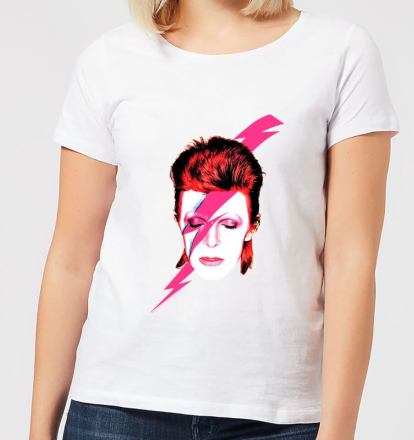 David Bowie Aladdin Sane Women's T-Shirt - White - S