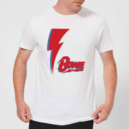 David Bowie Bolt Men's T-Shirt - White - XL