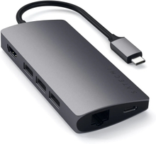 Satechi Satechi USB-C Multi-Port ‑sovitin 4K V2, Space Grey