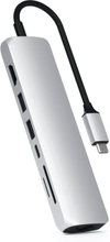 Satechi Slim USB-C Multi-Port ‑sovitin, Silver