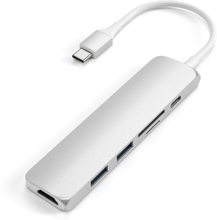 Satechi Satechi Slim USB-C Multi-Port ‑sovitin V2, Silver