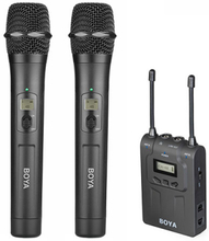 Boya BY-WM8-K7 trådløst sæt med 2 x håndholdt mikrofon