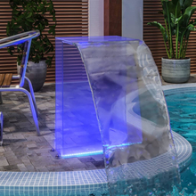 vidaXL Poolfontän med RGB LED och anslutningssats akryl 51 cm