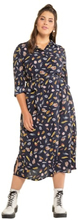 Große Größen Kleid Damen (Größe 46 48, dunkelblau) | Studio Untold Maxikleider Polyester