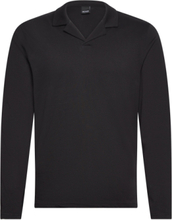 Onsbrody Reg Split Neck Ls Polo Tops Polos Long-sleeved Black ONLY & SONS