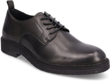 Biaerik Derby Shoe Crust Shoes Business Laced Shoes Black Bianco