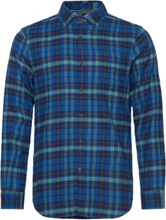 Ls Flannel Plaid Tops Shirts Casual Blue Original Penguin