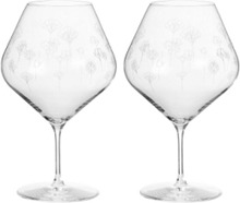 Flower Wine Xl - 2 Pcs Home Tableware Glass Wine Glass White Wine Glasses Nude Frederik Bagger