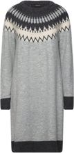 Vmsim Ls Nordic Dress Ga Rep Lcs Dresses Knitted Dresses Grey Vero Moda