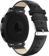 Samsung Galaxy Watch 4 40/44mm sort læderrem - Croco