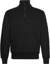 Badge Half Zip Hwk Tops Sweatshirts & Hoodies Sweatshirts Black Calvin Klein Jeans