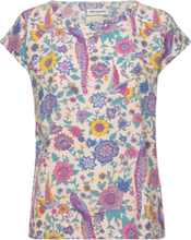 Krystal Top Blouses Short-sleeved Multi/mønstret Lollys Laundry*Betinget Tilbud