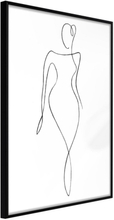 Inramad Poster / Tavla - Impeccable Figure