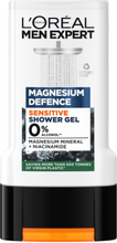 Men Expert Magnesium Defense Sensitive Shower Gel 300Ml Beauty MEN Skin Care Body Shower Gel Nude L'Oréal Paris*Betinget Tilbud
