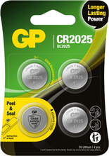 Batteri GP Batteries Lithium Knappcell CR2025 4-p