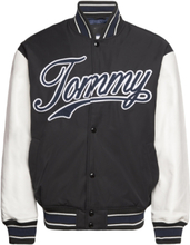 Tjm Letterman Jacket Ext Outerwear Jackets Varsity Jackets Svart Tommy Jeans*Betinget Tilbud