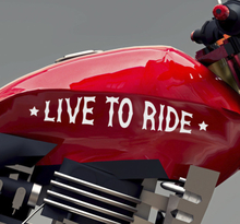 ''Leef om motorfiets te berijden'' zelfklevende stickers