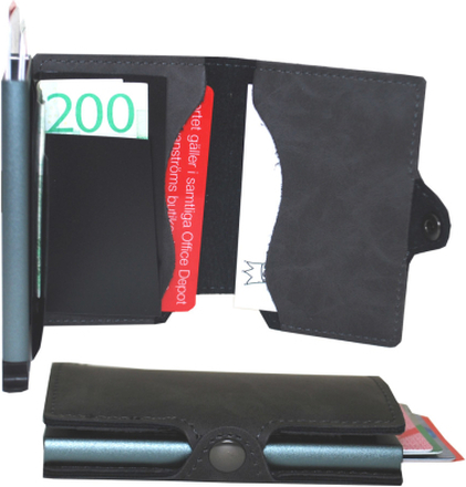 Plånbok med korthållare Safecard Konstläder Grå 2