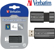 Verbatim Store n Go PinStripe USB Pen 4GB