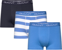 "Rugby Stripe Trunk 3-Pack Boxershorts Blue GANT"