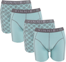 Vinnie-G boxershorts Mint - Grey 4 - Pack -S