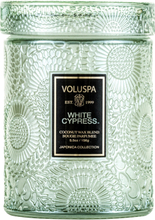 Voluspa White Cypress Japonica Mini Glass Jar
