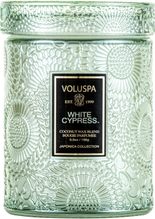 Voluspa White Cypress Japonica Mini Glass Jar