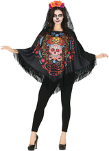 Poncho Day of the Dead - One size